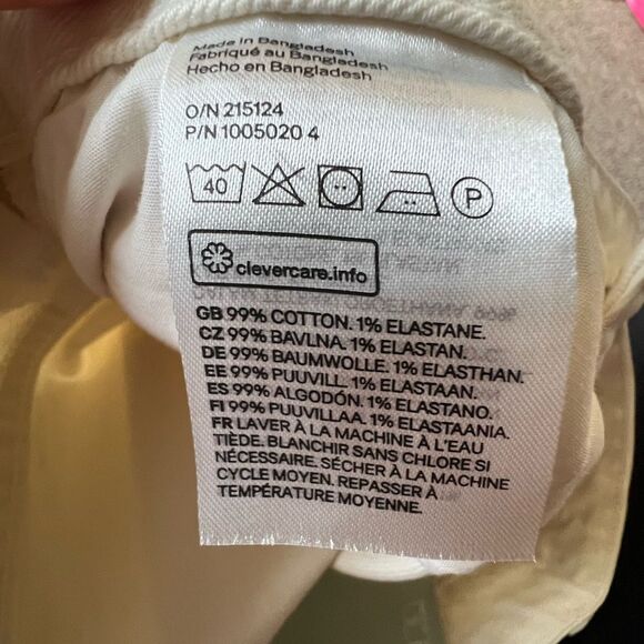 NWT H&M Slim High Waist White Women's Jeans Size 8 - Picture 4 of 4